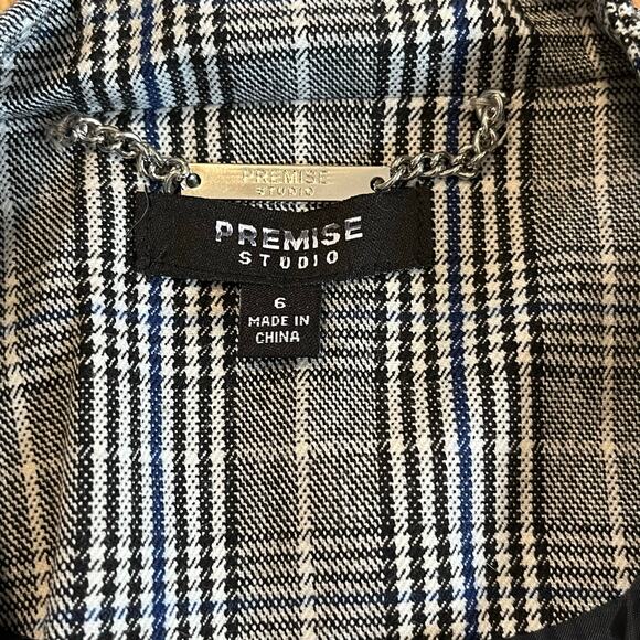Premise Studio Plaid Blazer 6 Tailored Preppy Academia old money office siren - Picture 8 of 12